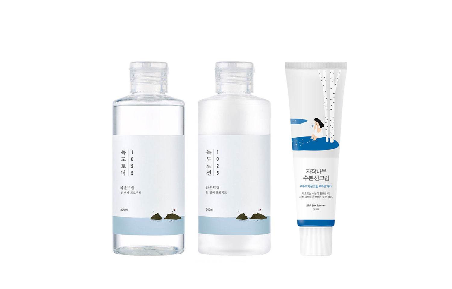 Набор по уходу за кожей Round Lab Dokdo - Boxette Shop